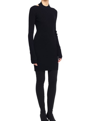 Чёрное платье HELMUT LANG: фото 3 - Invogue